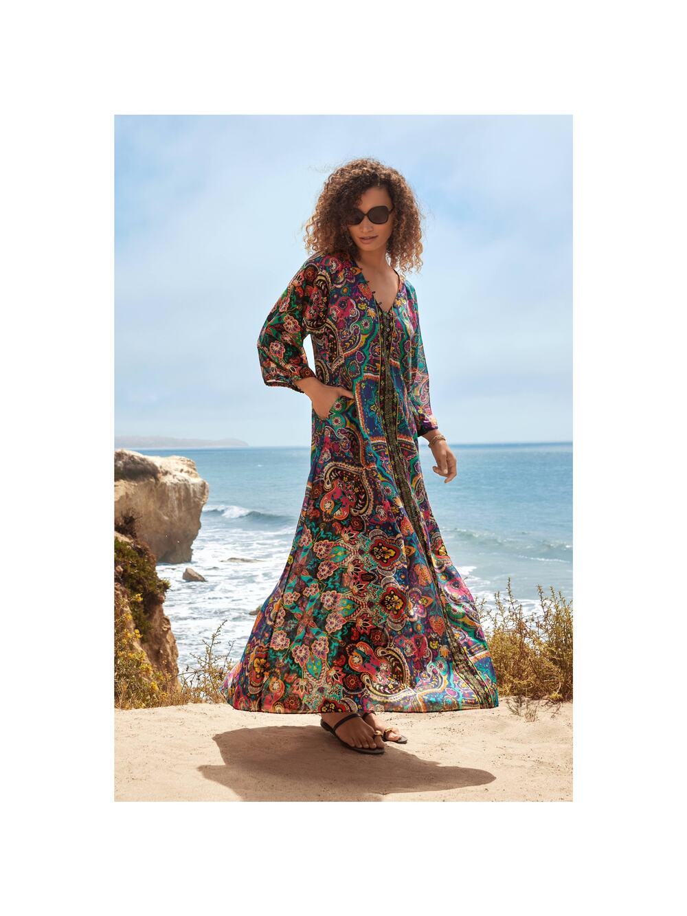 skirt swim dress Blue Radiance Classic Loft Belted Seamed Denim style skirt vendor:Faherty Size:OSM
